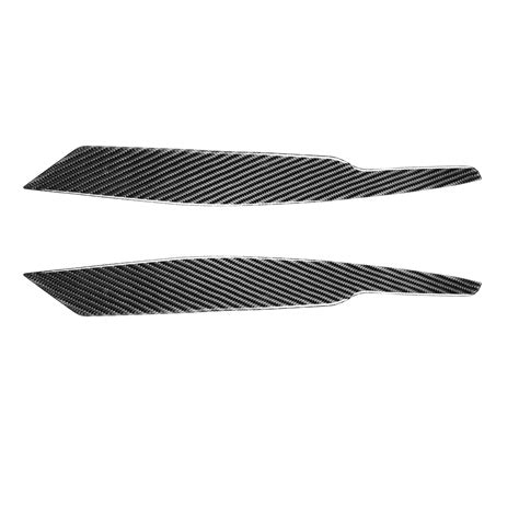 Buy Cabon Fiber Headlight Headlamp Eyebrow Eyelid Cover Strip Trim ...