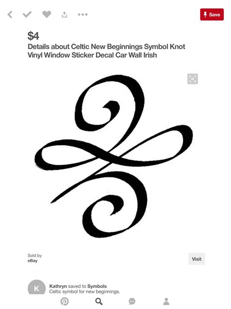 New Beginning Tattoo with Celtic Symbols