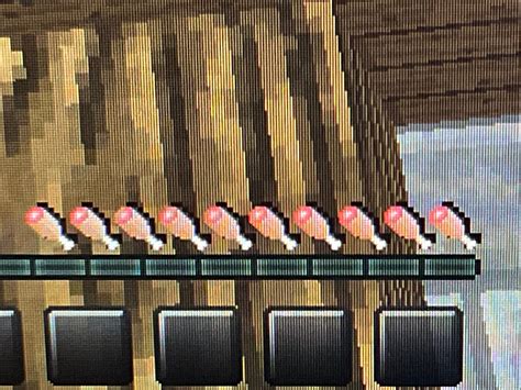 Original black hunger bars behind new hunger bars. - Resource Pack Help ...