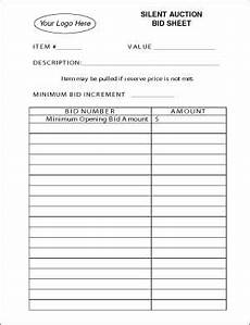 bid free custom quote for silent auction bid sheet 8 5 x 11 bid free custom quote for silent auction bid sheet 8 5 x 11
