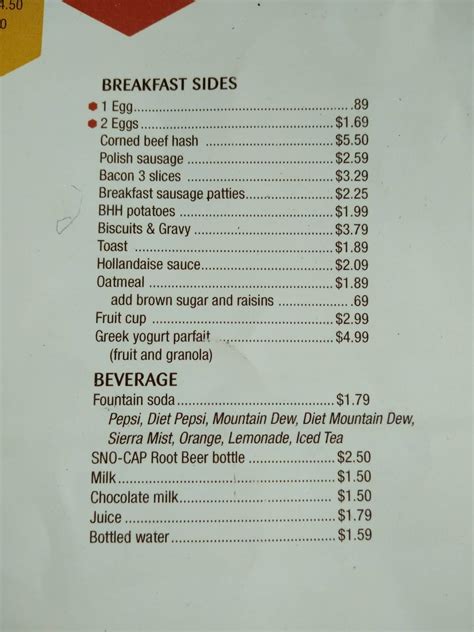 Menu at Black Honey Hashery pub & bar, De Pere