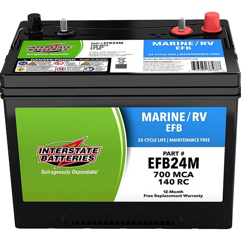 Interstate Batteries Deep Cycle Group 24 EFB Battery | Academy