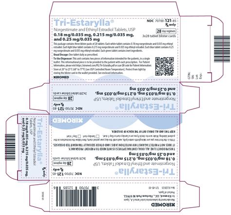 DailyMed - TRI-ESTARYLLA- norgestimate and ethinyl estradiol kit