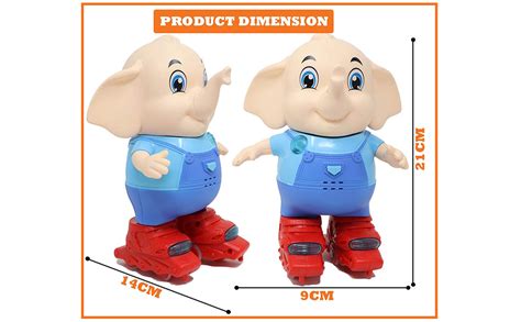 Buy Zest 4 Toyz 360 Degree Rotating Dancing Elephant Toy with Lights ...