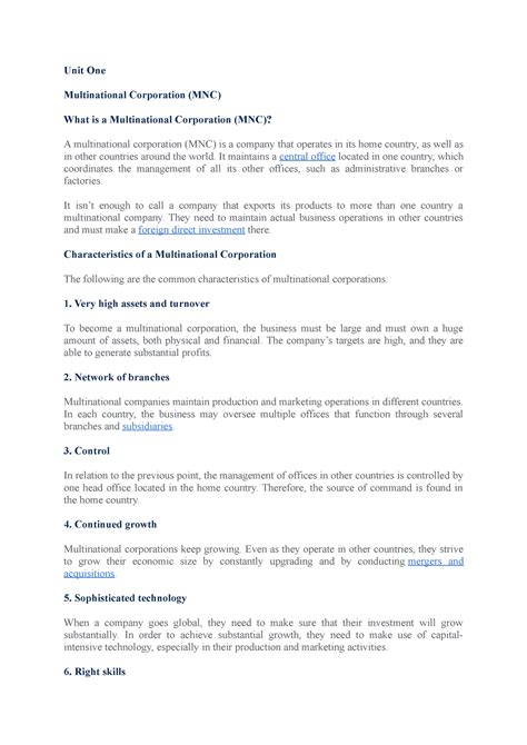 What Is a Multinational Corporation 的图像结果