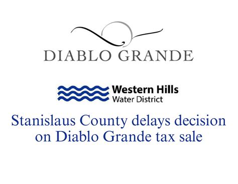 Stanislaus County Delays Decision on Diablo Grande Tax Sale - Western ...