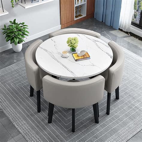 Round Dining Table And Fabric Chairs at Rose Jaques blog