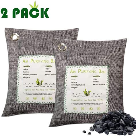 Air Purifying Bag Purifier Nature Fresh Charcoal Bamboo Mold Freshener 2 Bags 601748499639 | eBay