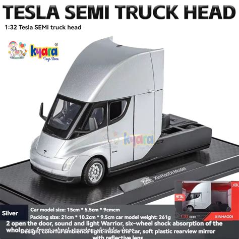 Tesla Semi Truck Head 1:24 Diecast Scale Model Car – kyaratoy.com