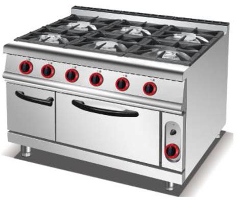 Oven 6 Burner Range with Gas Oven - Catering Shop Online