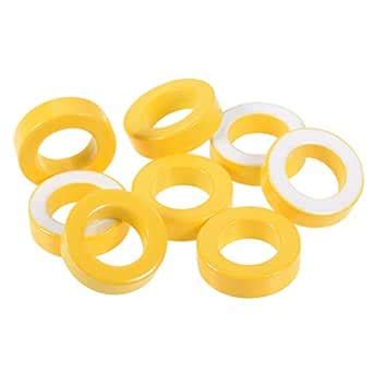 uxcell 8pcs 22 x 36.5 x 11mm Ferrite Toroid Ring Iron Powder Toroid ...