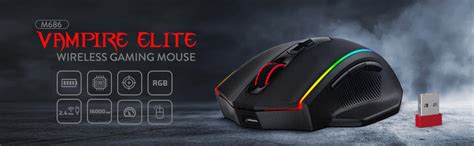 Vampire Elite M686 RGB Wired and Wireless Mouse – Redragon India