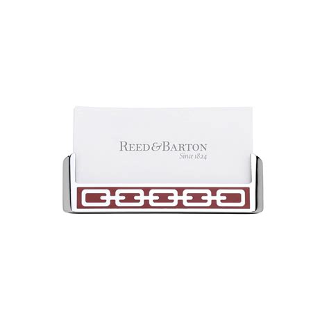 Reed & Barton 7905 Silver Link Poppy Card Holder : Amazon.in: Office ...