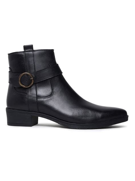 Genuine Leather Black Women’s Boots | Teakwood Leathers