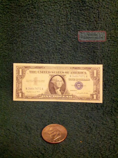 1957a Blue Seal U. S. A. One Dollar Bill