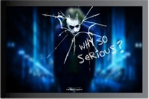 Joker Frame Poster For Room Synthetic Wood Gloss Lamination F167 Paper ...