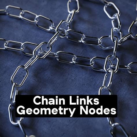 Customizable Chain Links 🔗 Geometry Nodes - Superhive (formerly Blender ...