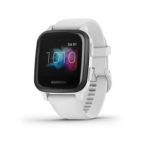 Garmin Venu Sq Music Edition Smart Watch (White/Slate) – BUMSONTHESADDLE