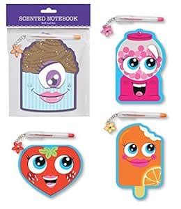 Buy 4 Scented Notebooks with Colored Gel Pens, Notebooks Smell Like ...