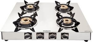 Vidiem Proflame 4 Burner Stainless Steel Manual Gas Stove Price in ...