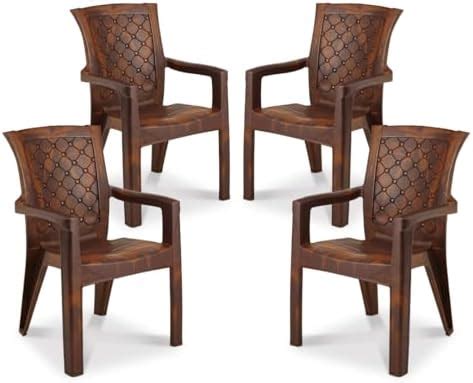 AVRO Furniture 2581 Plastic Chairs | Set of 4 Pcs | Plastic Chair With ...