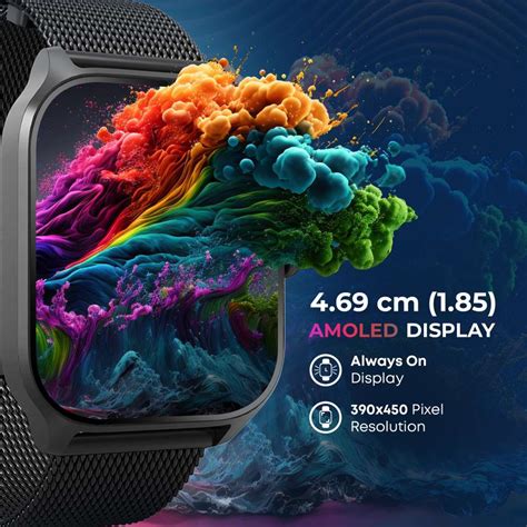 TITAN Zeal-1.85''|AMOLED|700 Nits|AOD|Premium Design|Functional Crown ...