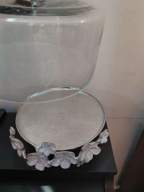 Cake Platter with Glass Dome – Elegant 10-Inch Serving Stand for Cakes ...