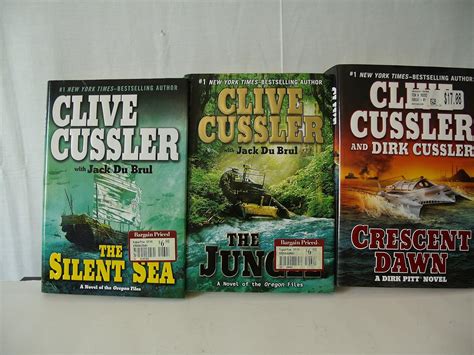 Author Clive Cussler Three Book Bundle Includes: The Jungle, Crescent ...