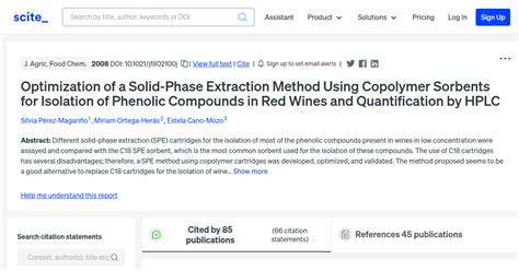 Solid-Phase Extraction Optimization 的图像结果