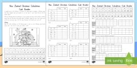New Zealand Christmas Contractions Worksheet / Worksheets
