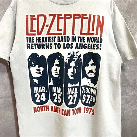 Led-Zeppelin North America Tour Band Shirt, Led-Zeppelin Tou | Inspire ...