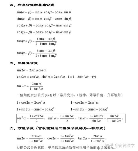 三角函数公式大全 的图像结果