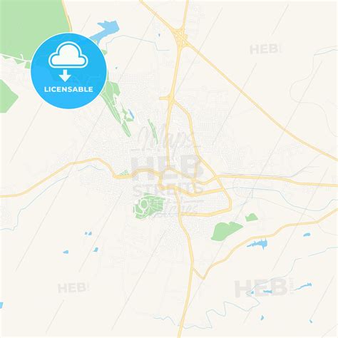 Haskovo, Bulgaria Vector Map - Classic Colors - HEBSTREITS