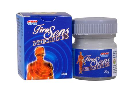 CNI Firesens Balm Knee / Back / Shoulder / Pain etc Packs 20gm pack of ...