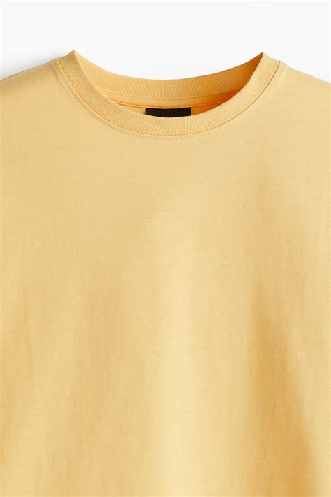 Men’s Yellow Loose Fit T-shirt | H&M IN