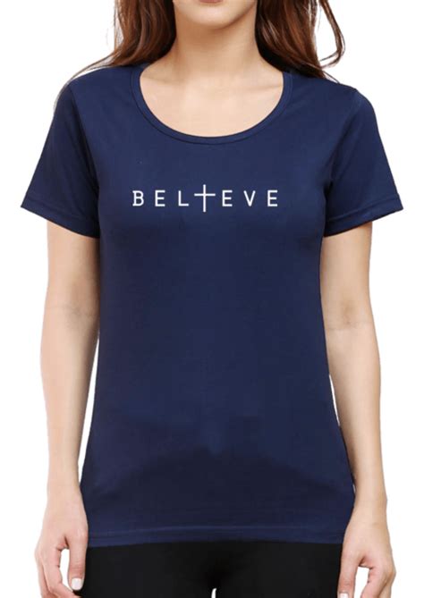 Believe - Christian T-Shirt with Inspirational Message of Faith ...