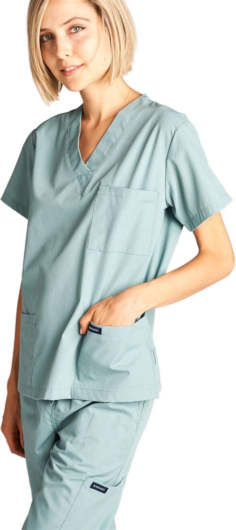 Buy Dagacci Scrubs Medical Uniform Women and Man Scrubs Set Medical ...