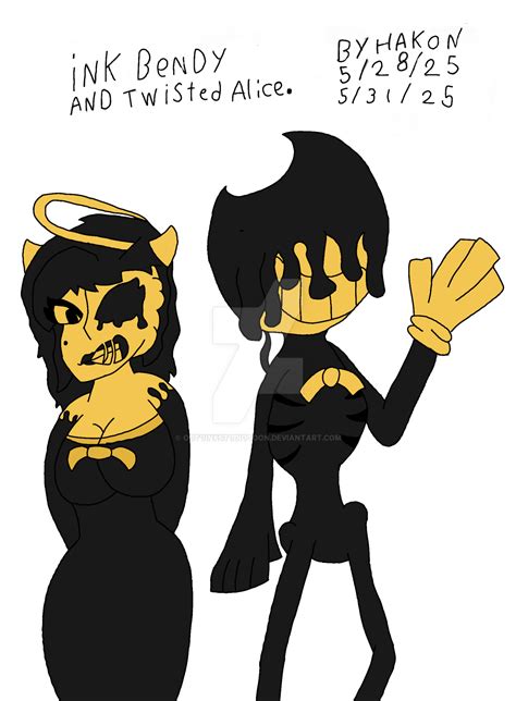 Ink Bendy and Twisted Alice angel. by OctoinkStudiotoon on DeviantArt