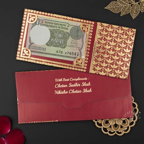 Buy Shagun Envelopes with One Rupee Note – Wedding Gift Covers | LIFAFEWALA