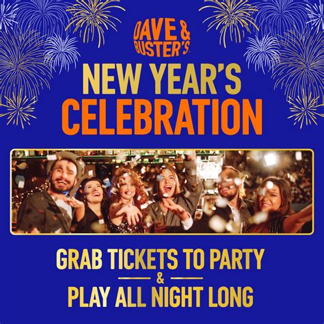Ring in the New Year at D&B, Dave & Buster's Cary, 31 December to 1 ...