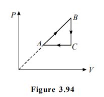 Consider a thermodynamic cycle in a P V diagram shown in the figure ...