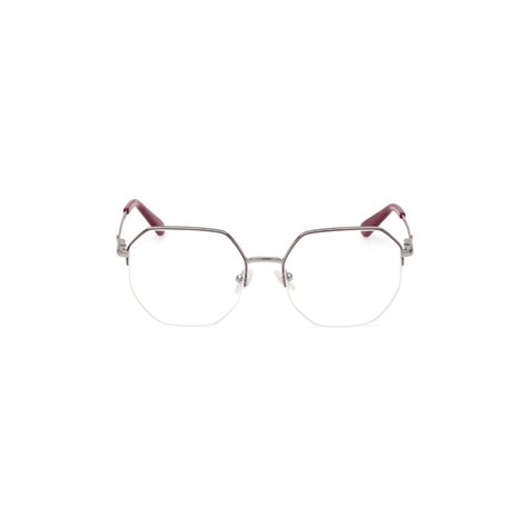Buy Guess Eyewear for Women with Shiny Dark Gun Alloy Metal Frame (54 ...