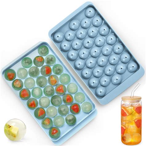 Amazon.com: Round Ice Cube Trays for Freezer, 111PCS×1IN Circle Ice ...
