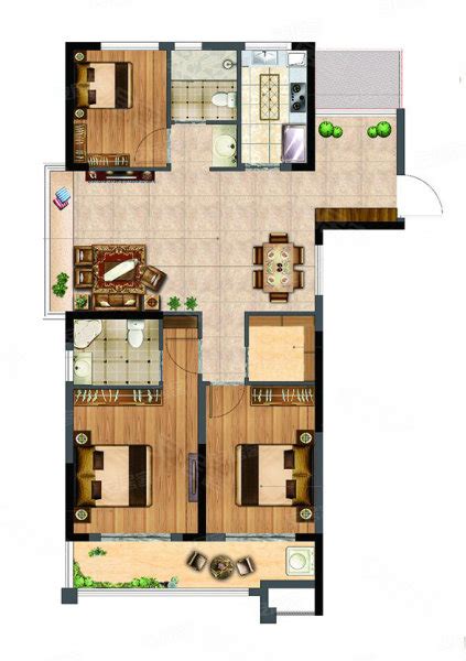 【花语江南_南京花语江南楼盘】四居室户型图|房型图-南京贝壳新房