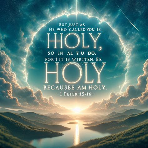 What does 1 Peter 1:15-16 mean? | Bible Art