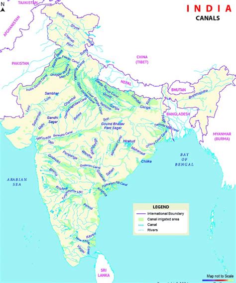 Important Canals in India | ATLAS: Map based learning for UPSC CSE