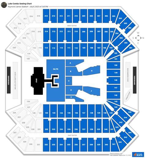 Luke Combs Raymond James Seating Chart