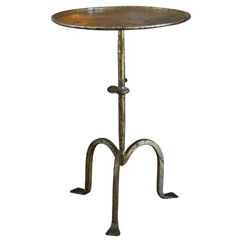 Spanish Gilt Iron Drinks Side Table / Martini Table, 1950s For Sale at ...