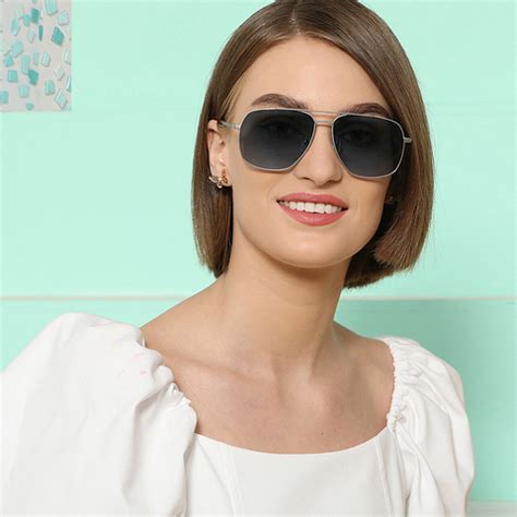 Grey Blue Gradient Full Rim Aviator John Jacobs JJ TINTS JJ S12829-C2 ...