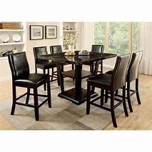 Image result for Glass Top Counter Height Dining Sets